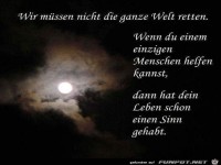 Wir m�ssen nicht die ganze Welt retten
