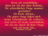 Wenn ich zurueckblicke