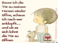 Bevor ich die T�r