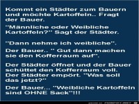 kommt ein St�dter zum Bauern,........