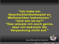 Ich habe ein Geschicklichkeitsspiel zu Weihnachten bekommen