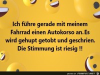 Die Stimmung ist riesig