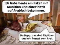 Witz �ber Verwechslung von Paketinhalt