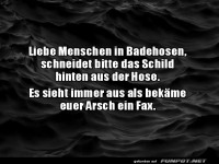 Hinweis f�r Badehosen-Tr�ger