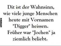 Von Jochen zu Digger: Namenstrends im Wandel