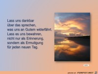 Lass uns dankbar...