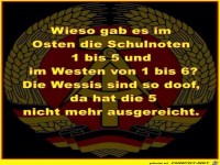 Schulnoten in Ost und West