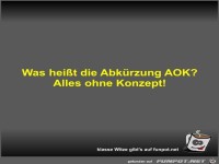 Was hei�t die Abk�rzung AOK?