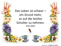 Das Leben ist schwer