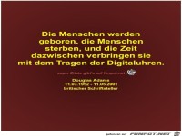 Die Menschen werden
geboren