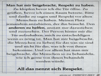 Man nennt das Respekt