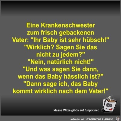 Eine-Krankenschwester-zum-frisch-gebackenen-Vater.jpg von Fossy