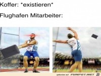 Weg mit den Koffern