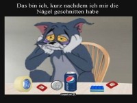 Tom als Symbol f�r Nach-Nagelschneiden-Leben