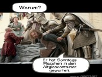 Ritterliche Recycling-Regeln missachtet!