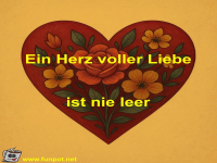 Ein Herz voller Liebe ist nie leer