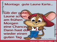 Montags gute Laune Karte