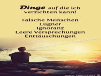 Dinge auf die ich verzichten kann