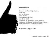 Spr�che - K�mpfe f�r dich