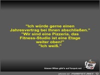 Ich wrde gerne einen Jahresvertrag bei Ihnen abschlieen