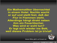 Ein Mathematiker �bernachtet in einem Hotel