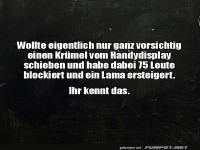 Vorsichtig einen Kr�mel entfernen