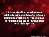 Wette verloren, skurrile Kinderarzt-Erfahrung