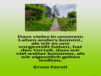 dass vieles in unserem leben