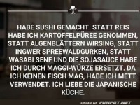 Fusion-Fail: Sushi auf deutsche Art