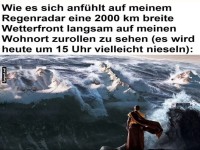 Die Wetterfront der Dramatik!