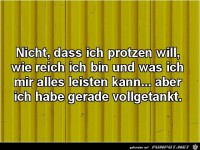 Ich will ja nicht protzen