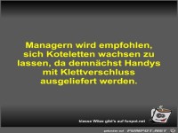 Managern wird empfohlen