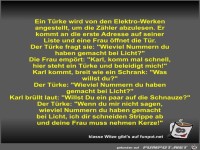 Ein Trke wird von den Elektro-Werken angestellt