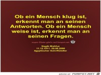 Ob ein Mensch klug ist