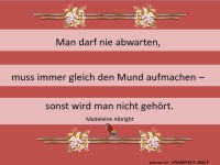 Man darf nie abwarten
