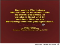 Der wahre Wert eines
Menschen ist in erster Linie
dadurch...