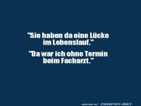 L�cke im Lebenslauf