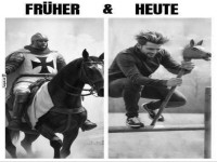 Vergleich: Ritter zu moderner Reitersimulation