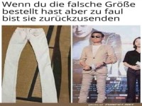 Wenn die Hose zum Laufsteg wird