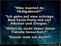 Was machst du an Heiligabend