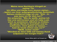 Meine neue Nachbarin klingelt an meiner T�r