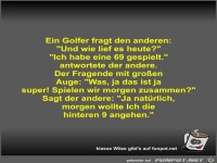 Ein Golfer fragt den anderen