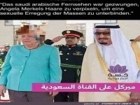 Haare von Angela Merkel verpixelt