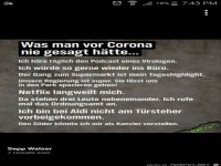 Was man vor Corona nie gesagt htte