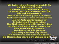 Wir haben einen Bauantrag gestellt f�r ein...