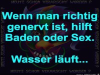 richtig genervt