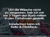 Wäsche nicht vergessen