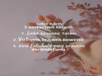 Drei einfache Lebensregeln