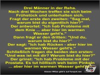 Drei Mnner in der Reha