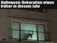 Komische Halloween-Deko